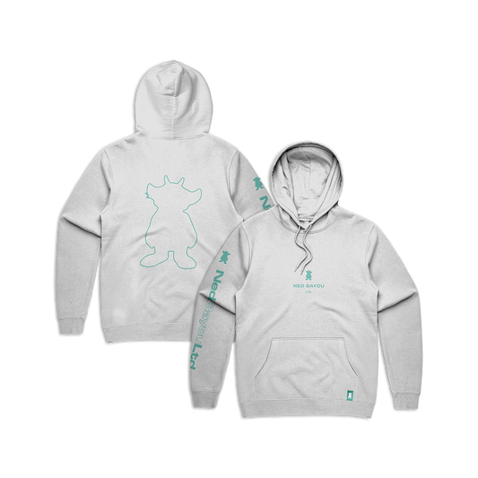 Outline Pullover Hoodie (White)