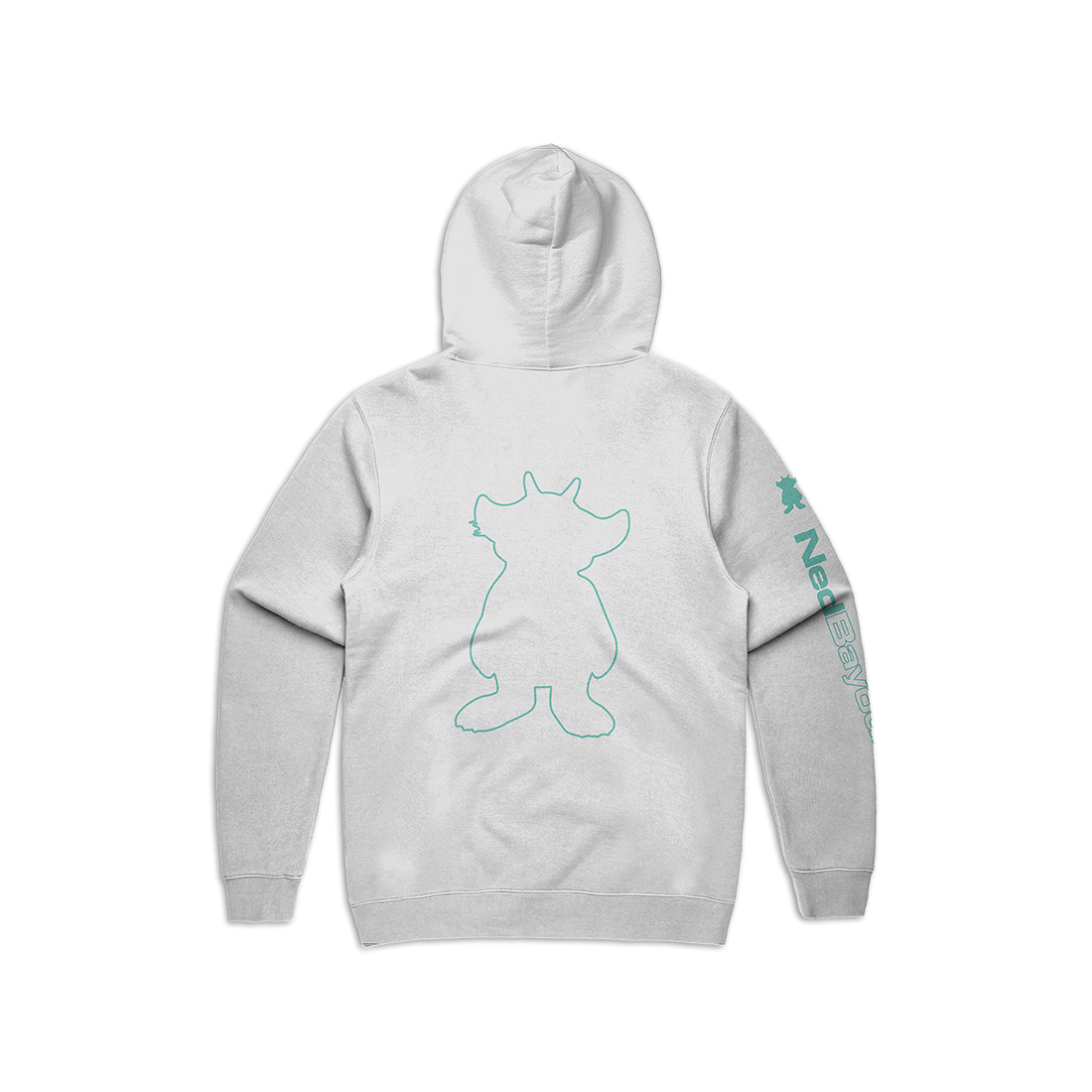 Outline Pullover Hoodie (White)